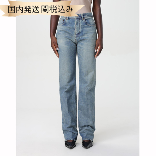 国内発送【SaintLaurent】ストレートジーンズベンジャミンブルー