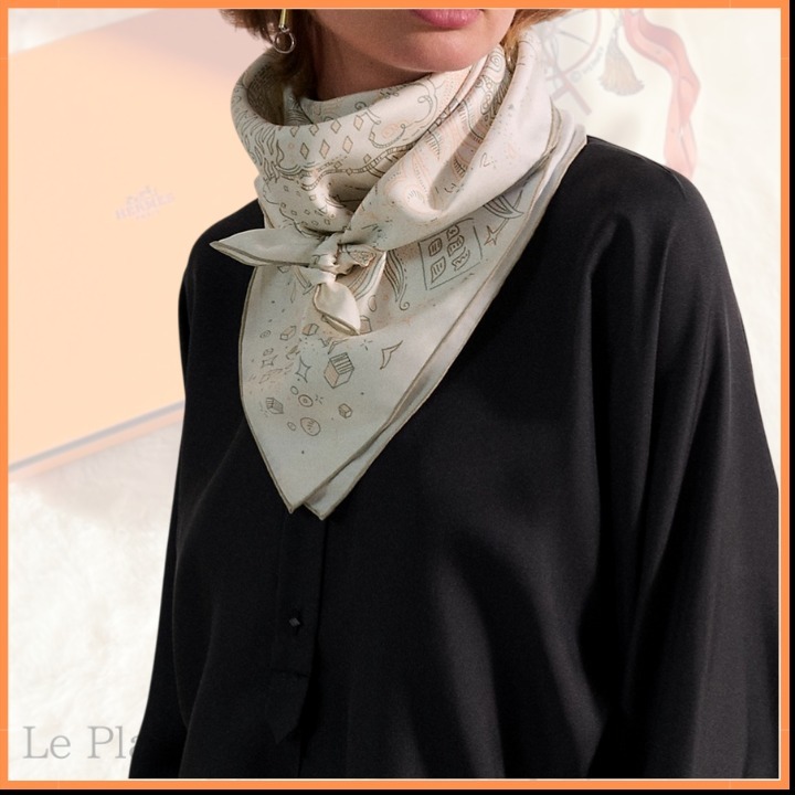 【25S 新作】HERMES｜Carre 90 Please Hold the Line