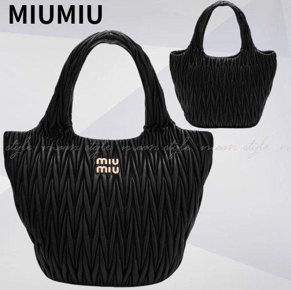 MIU MIU ミュウミュウ ★マトラッセ レザー ハンドバッグ