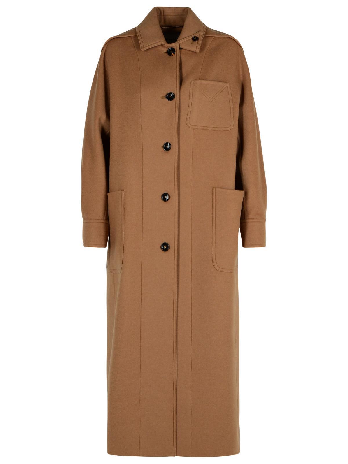 【送料&関税込】Max Mara aldo Brown Virgin Wool Coat