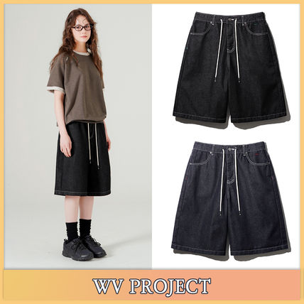 [WV PROJECT]25SS★韓国人気★BRODEN BERMUDA DENIM HALF PANTSN 韓国 WV PROJECT(ダブリューブイプロジェクト) ショートパンツ