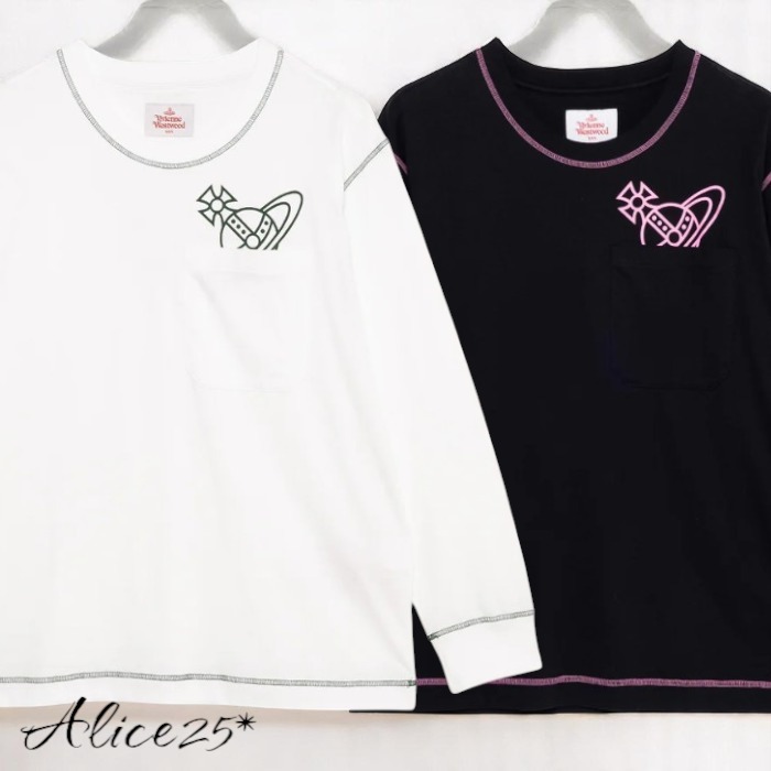 すぐ届く! [Vivienne Westwood] COLOR PEEK ORB POCKET 長袖