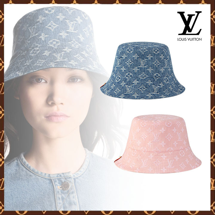 新作♪【Louis Vuitton】ピンクデニム フィッシャーハット