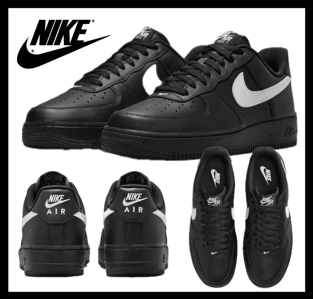 【NIKE】ナイキ 大人気★AIR FORCE 1 '07 エアフォース1★白黒