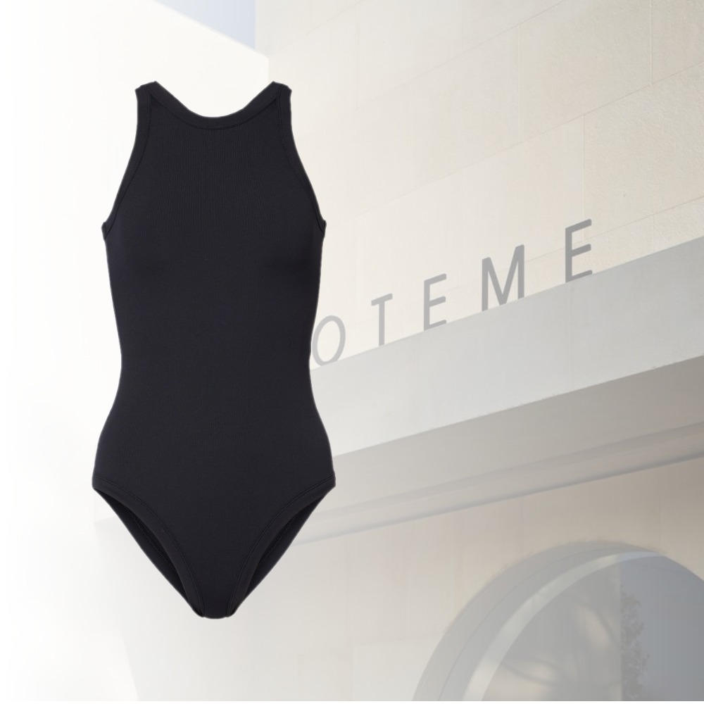 【ラグジュアリーを日常に】TOTEME リブニットジャージー水着