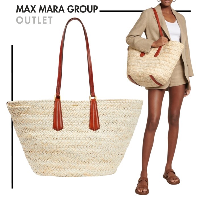 VIP SALE！MAXMARAアウトレット●FRIDAマキシストローかごバッグ