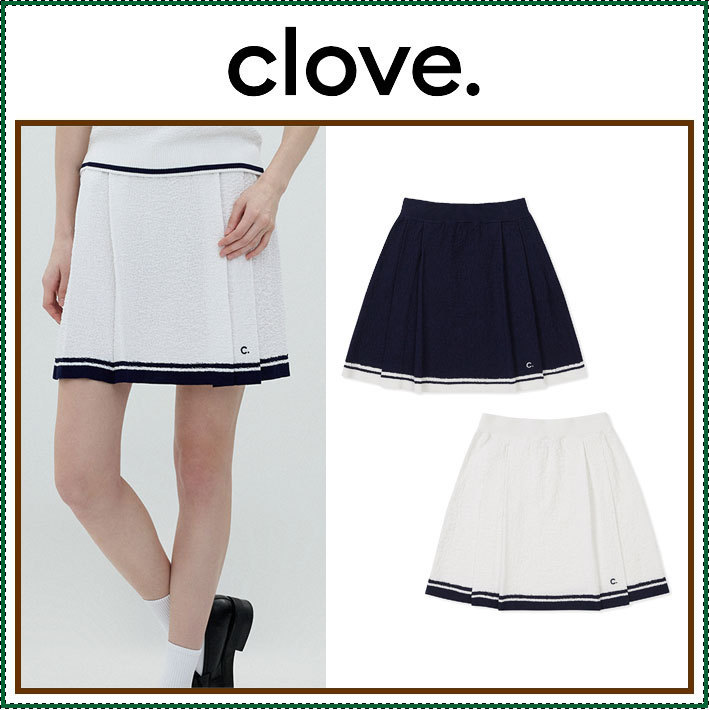 【CLOVE】 [25SS clove] Knit Skirt /追跡付