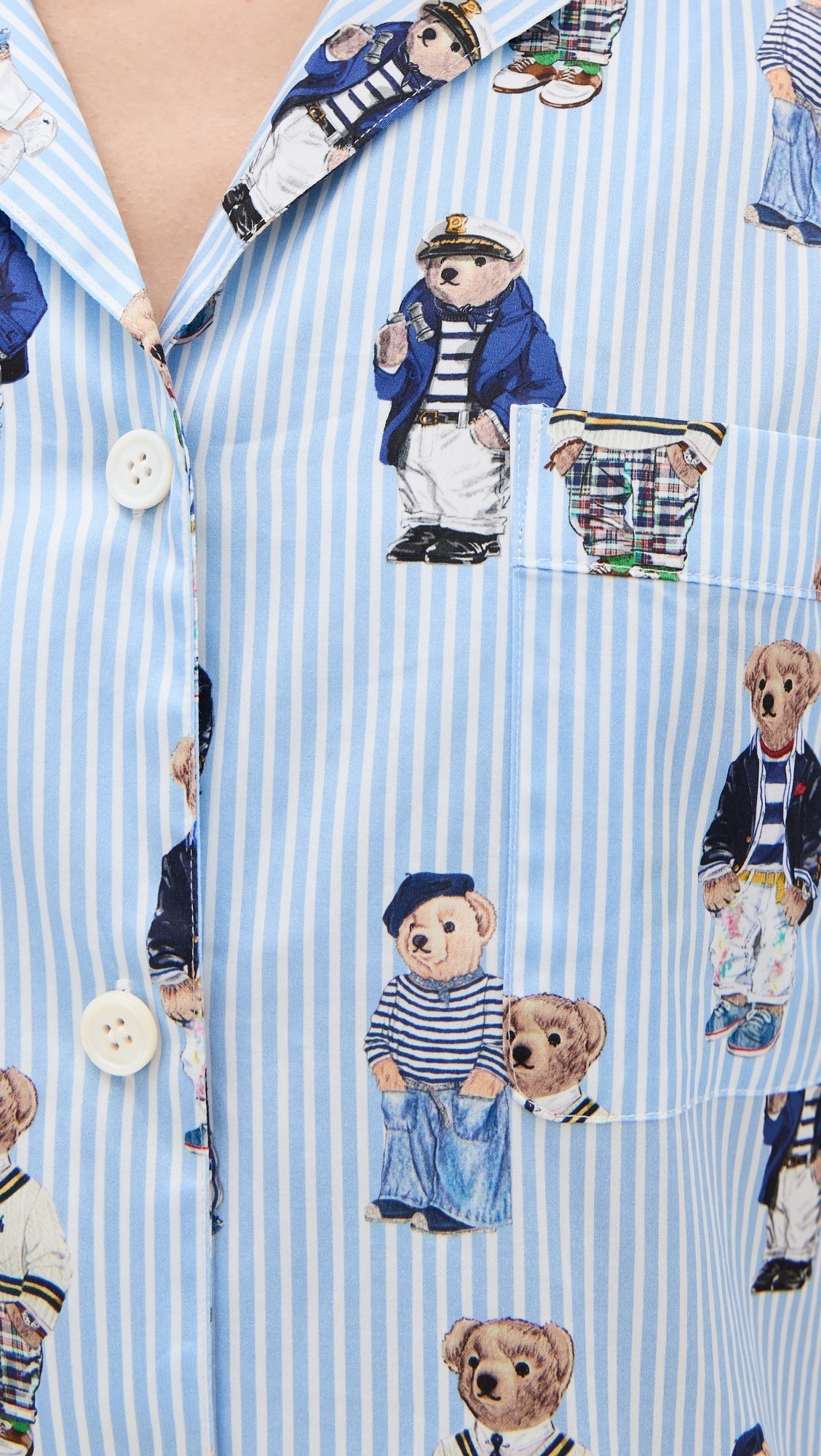 《POLO RALPH LAUREN》パジャマセット テディベア ストライプ