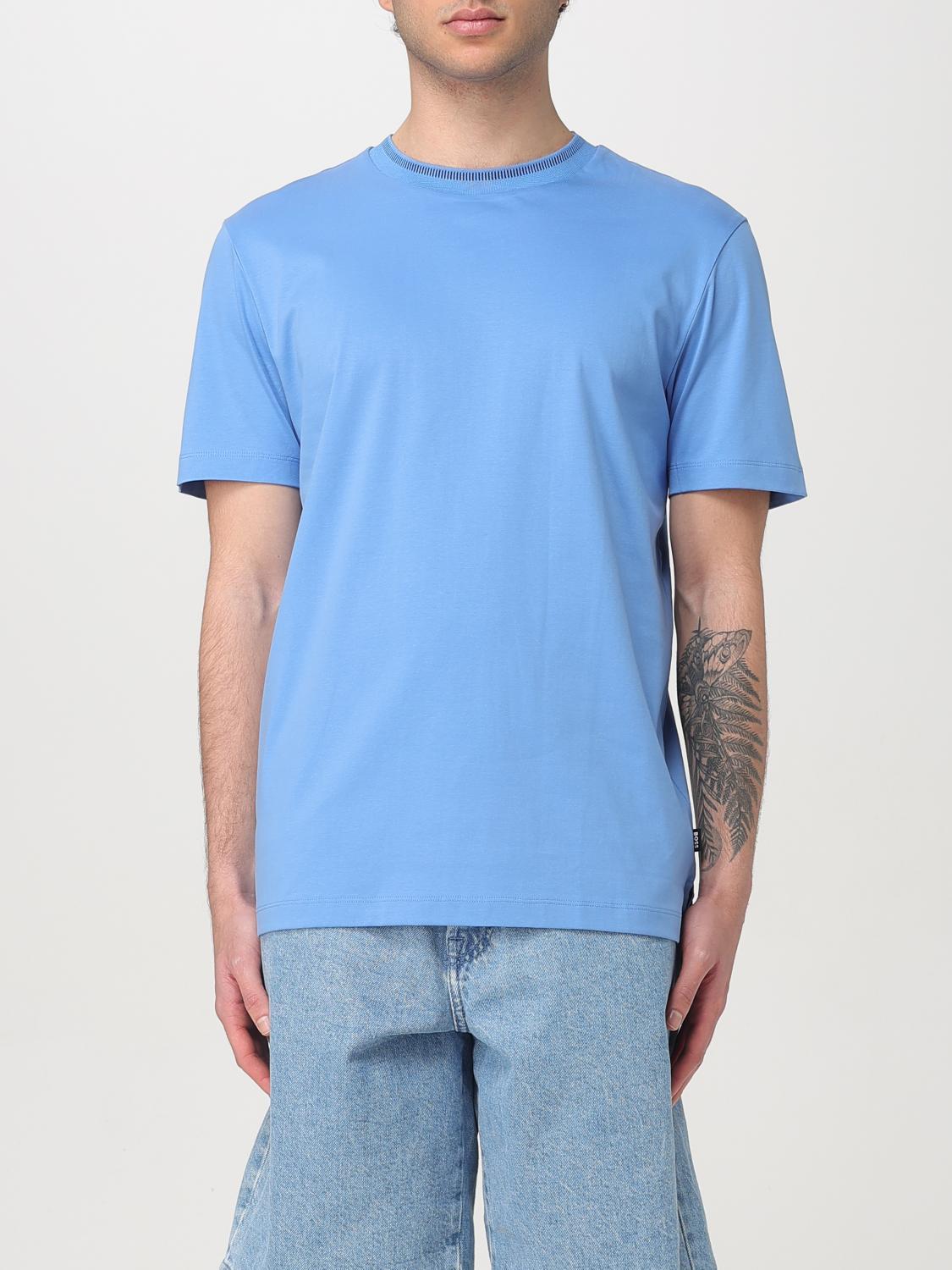 Tシャツ・カットソー BOSS Men T-shirt Sky Blue 50531793 430