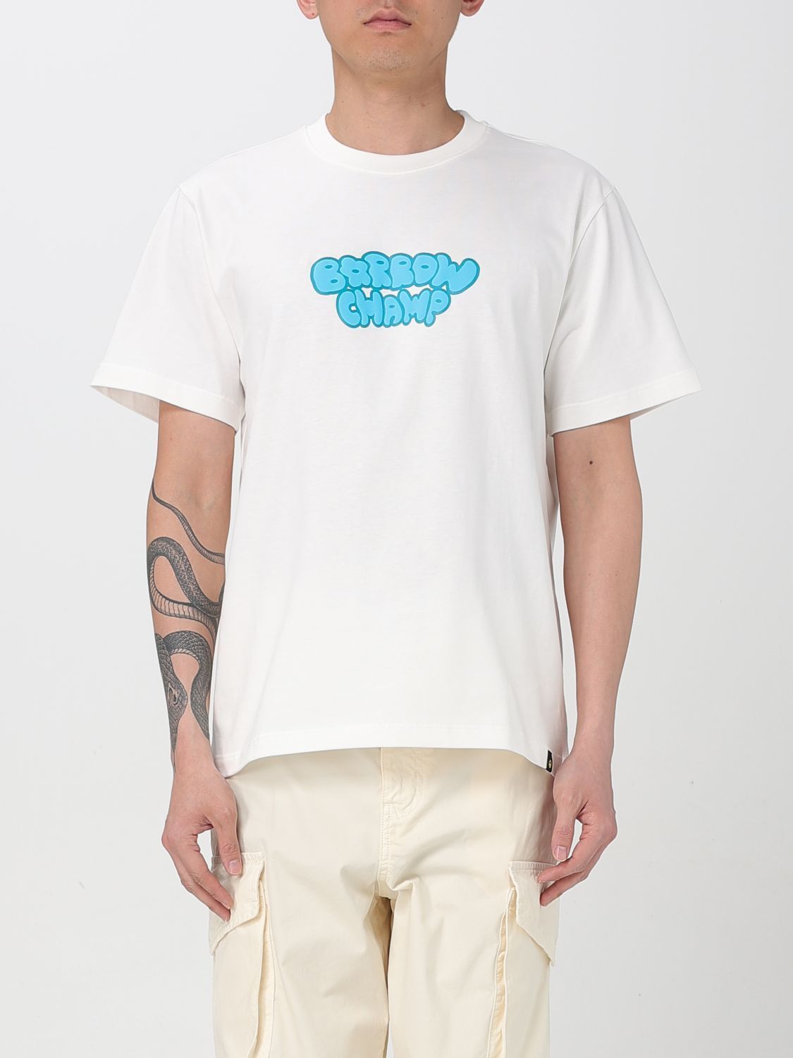 Tシャツ・カットソー BARROW Men T-shirt White S5BWUATH148 002