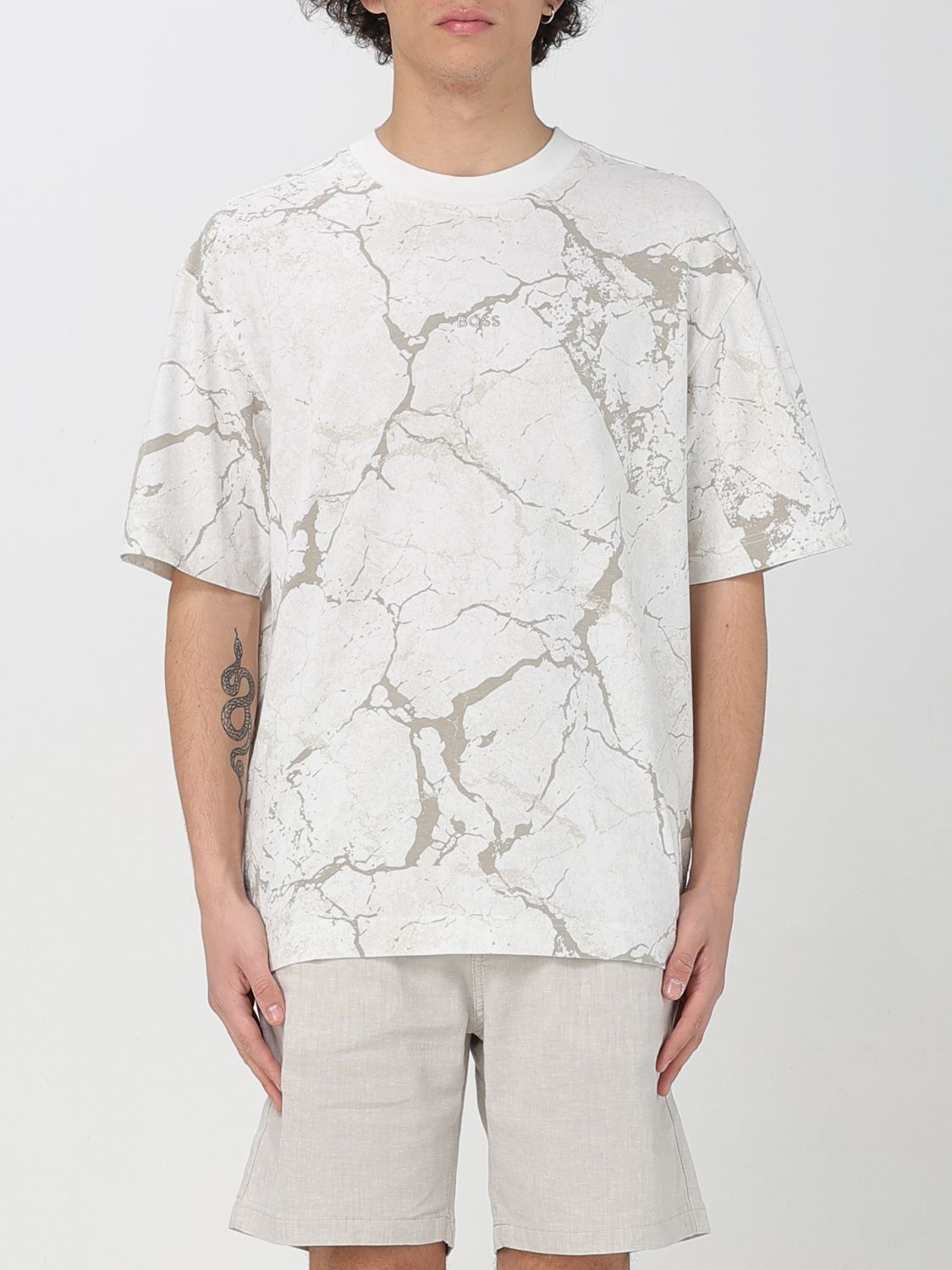 Tシャツ・カットソー BOSS Men T-shirt Sand 50541105 271