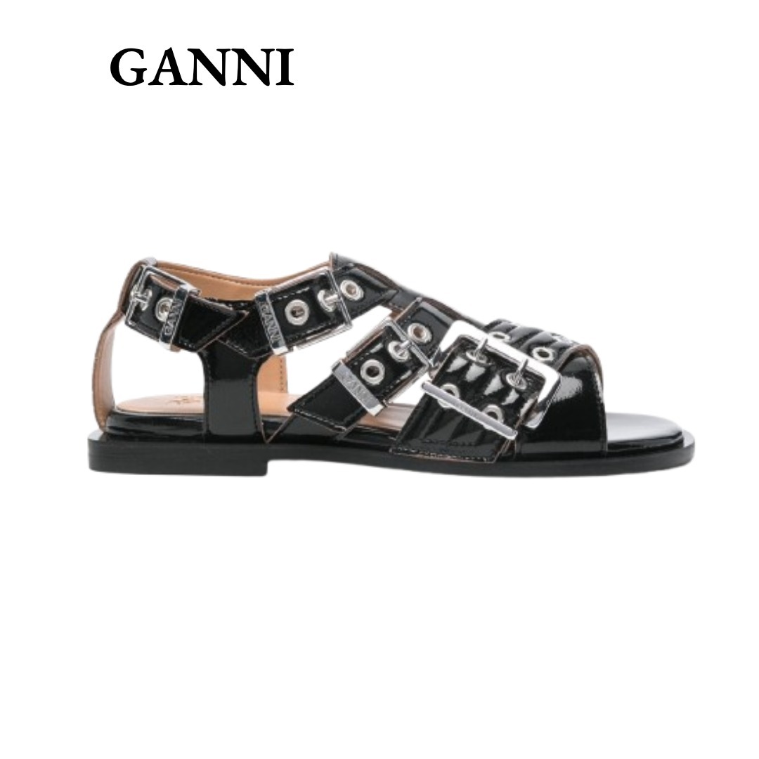 【VIP価格】GANNI フェミニン バックル サンダル