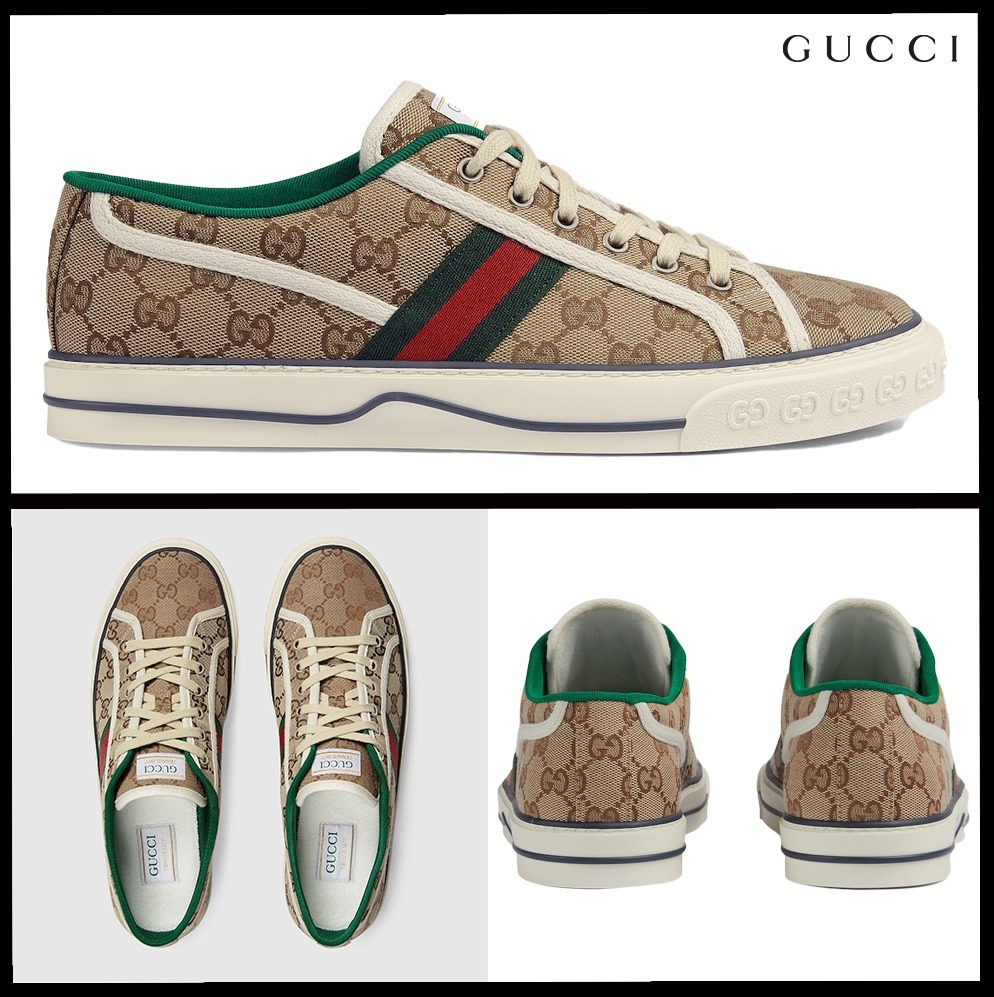 ★GUCCI★〔グッチ テニス 1977〕GG メンズ スニーカー★
