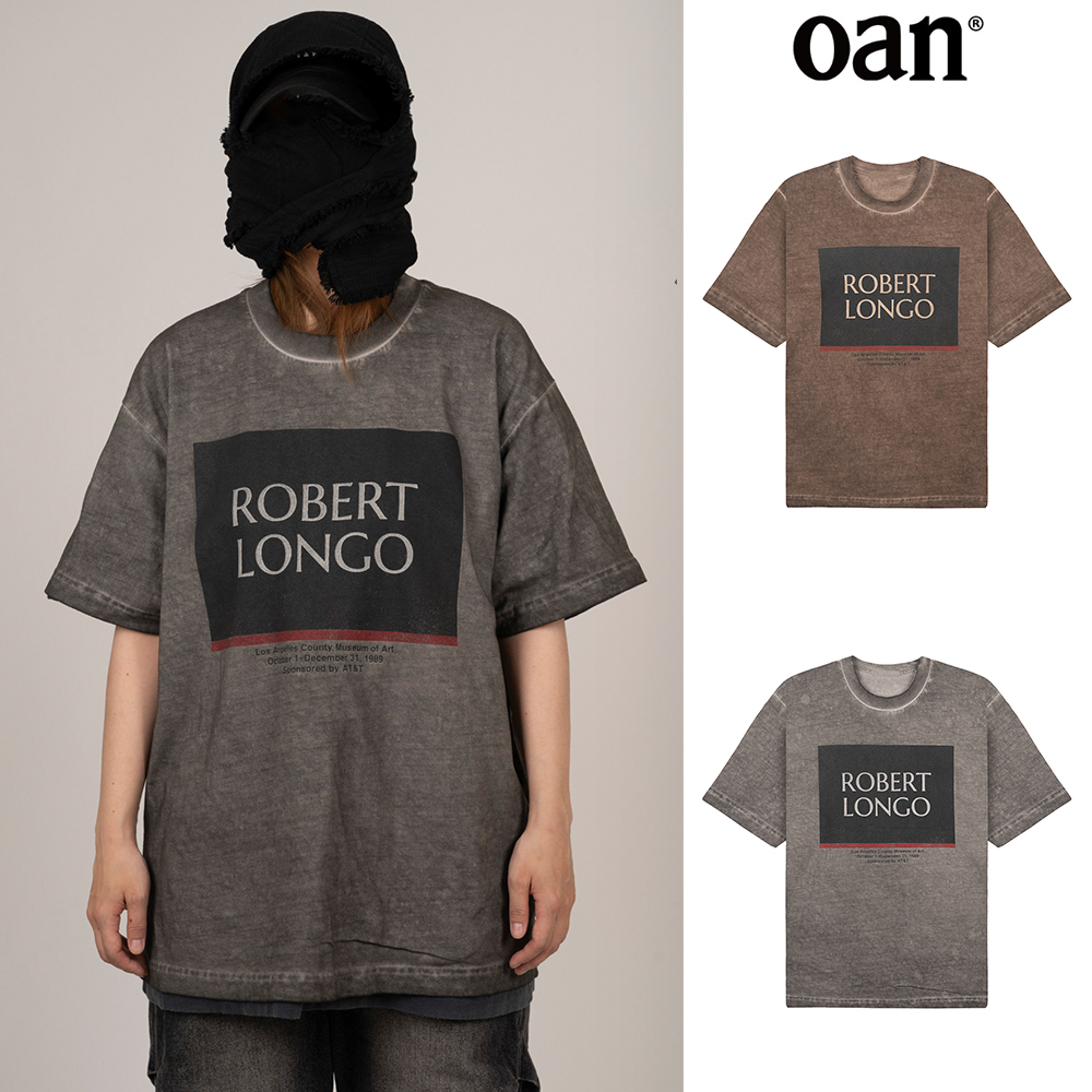 【oan】 Rob Washing Short Sleeve T-Shirt