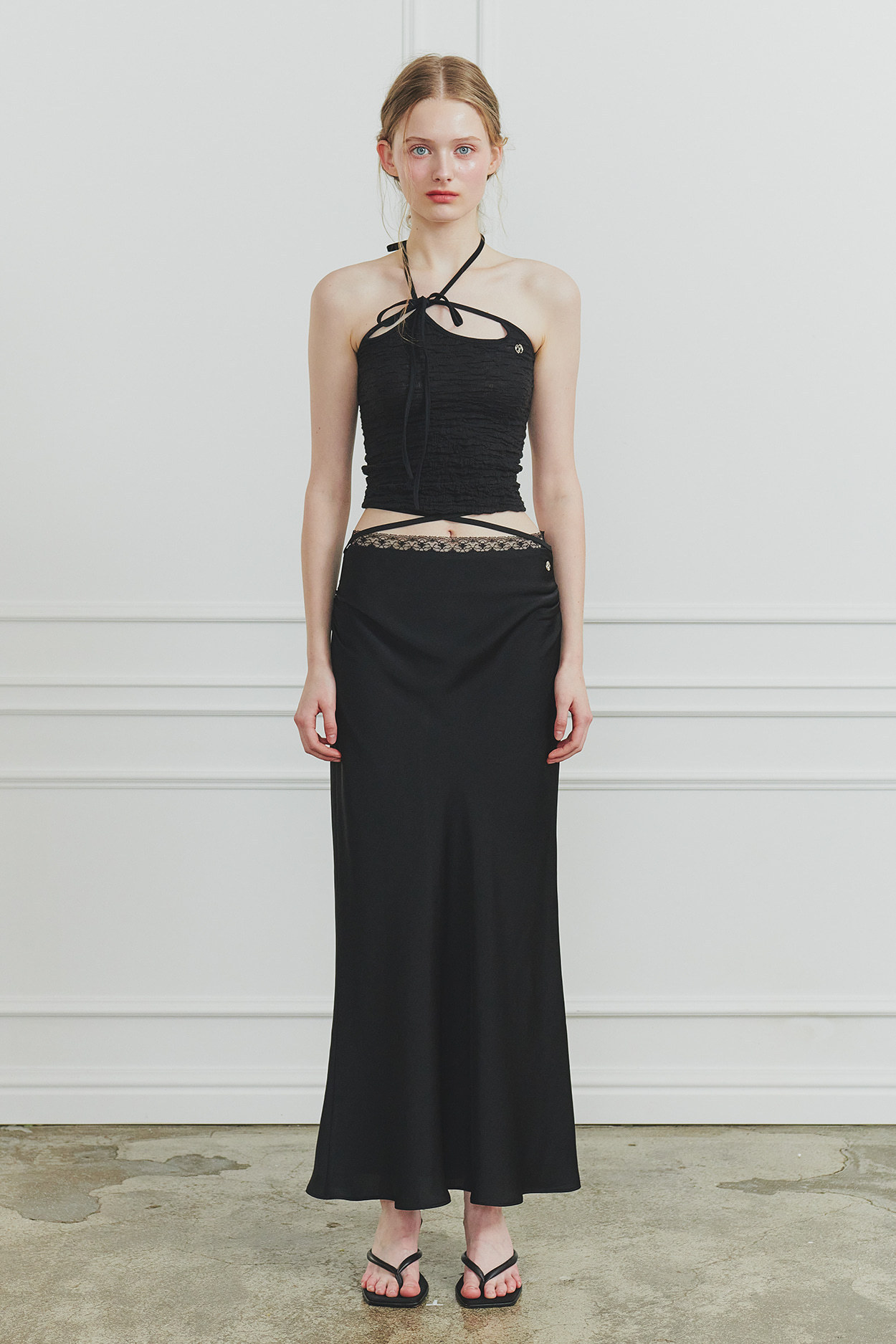 ★PAIN OR PLEASURE★ JADE LONG SKIRT (2色)
