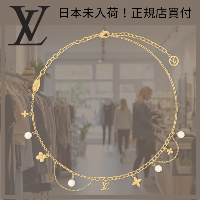 【繊細お洒落ネックレス♪】Louis Vuitton ブルーミング パール