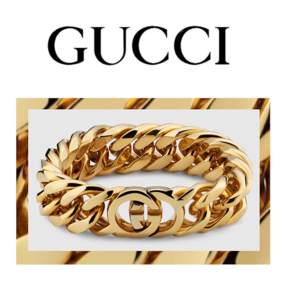 注目の新作♪【GUCCI】インターロッキング チェーンブレスレット