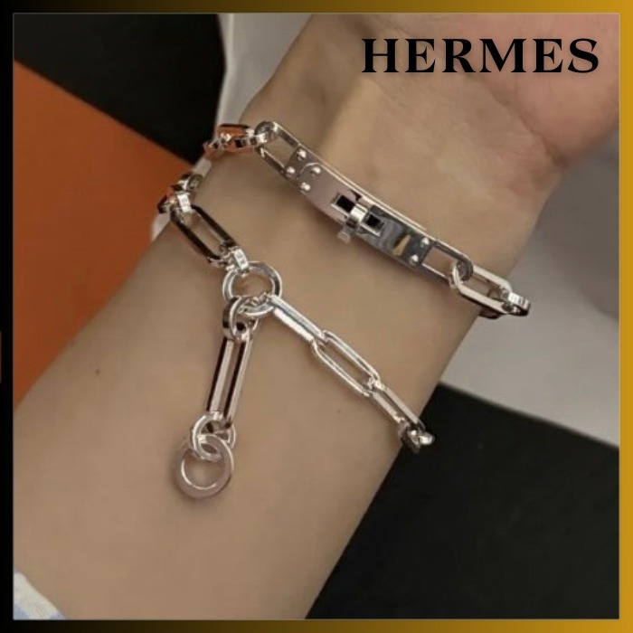 【2way/チョーカーにもなる】HERMES Kelly Chaine ブレスレット