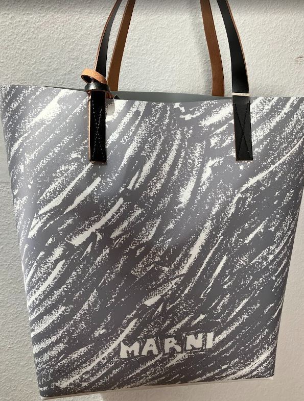 【MARNI】SHMQ0037A3 グラフィックプリント PVCトートバッグ