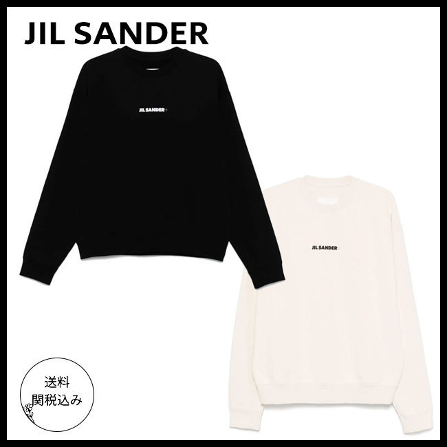 送料関税込【JIL SANDER 】ロゴ入りコットン スウェットシャツ