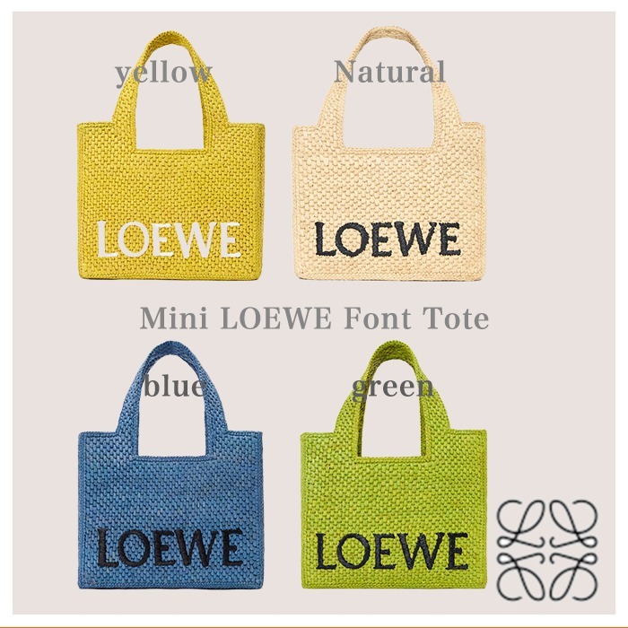 【リゾートに映えるカゴバッグ】LOEWE Font Tote Mini 4色展開