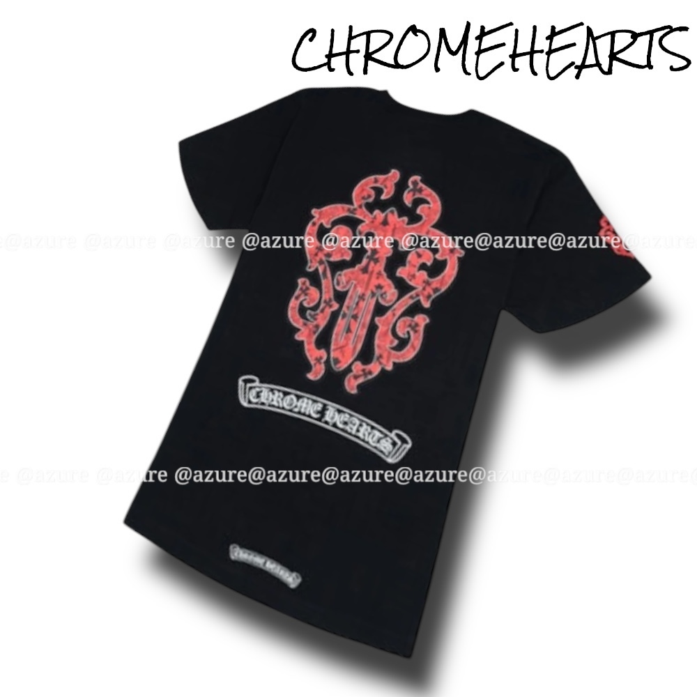 希少♪CH◆ レッド ダガー ブラック ポケットTシャツ