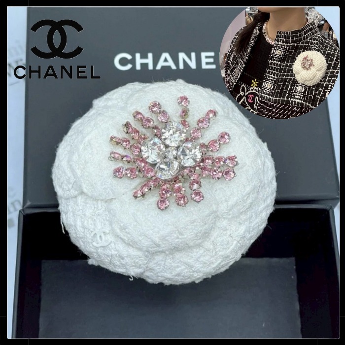 【コーデが華やかに☆】CHANEL カメリア ブローチ