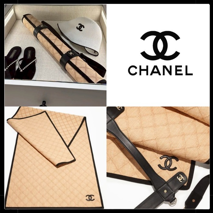 【持ち運びも簡単に☆】CHANEL ビーチ マット ショルダー付