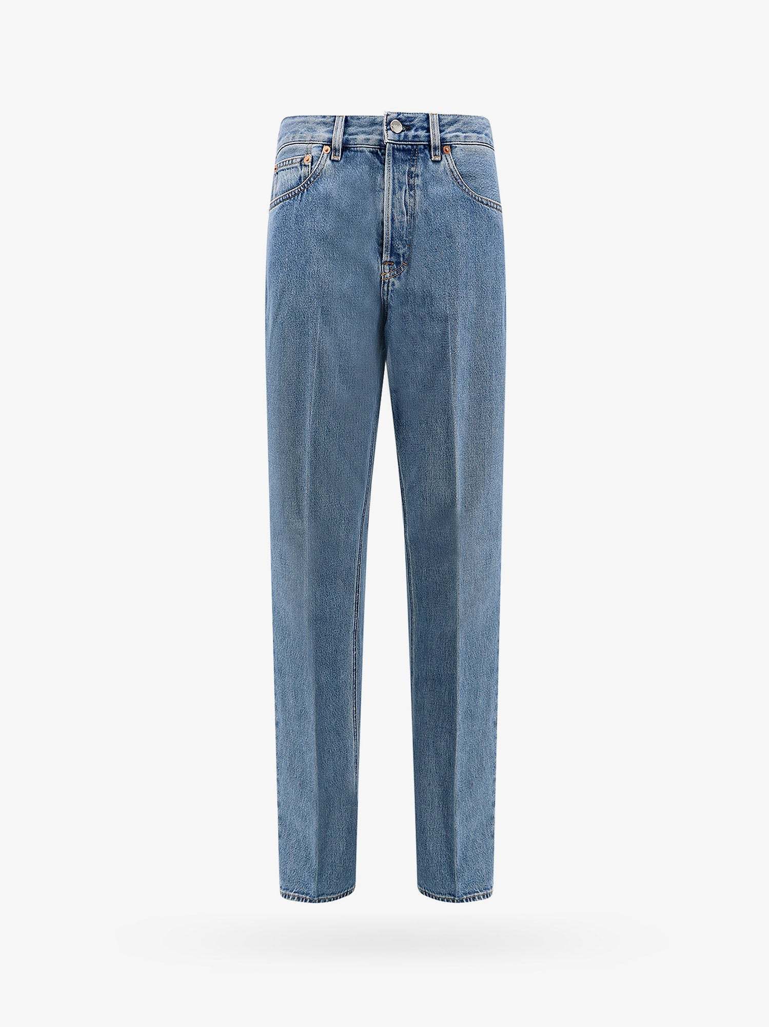 デニム・ジーパン GUCCI Cotton jeans with rossa ancora back logo patch