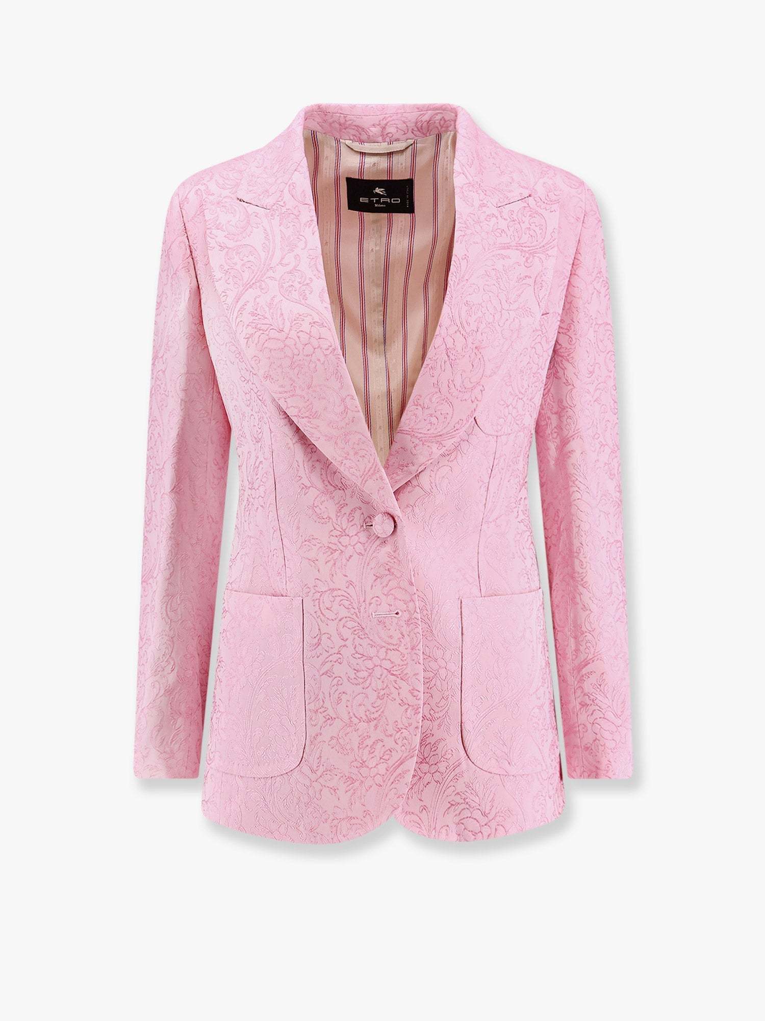 ベスト・ジレ ETRO Jacquard silk blend blazer with embroidery