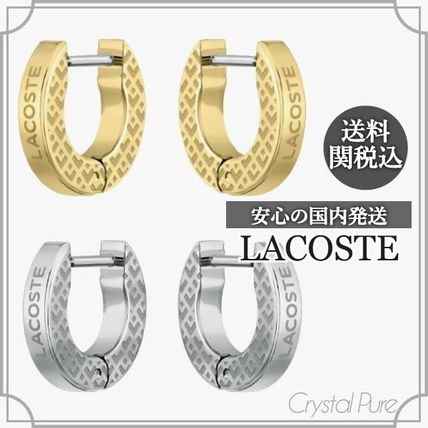 Lacoste☆メンズロゴ フープピアス シルバー【英国発】 LACOSTE(ラコステ) ピアス(メンズ) - 海外通販のBUYMA