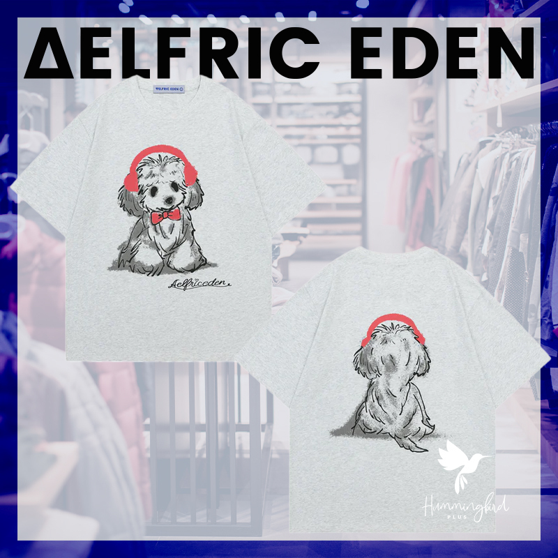 関送込 Aelfric Eden ★ ヘッドフォン パピープリント Tシャツ