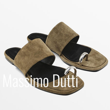 Massimo Dutti★フラットストラップサンダル - 限定版 Paper | Massimo Dutti Sandals