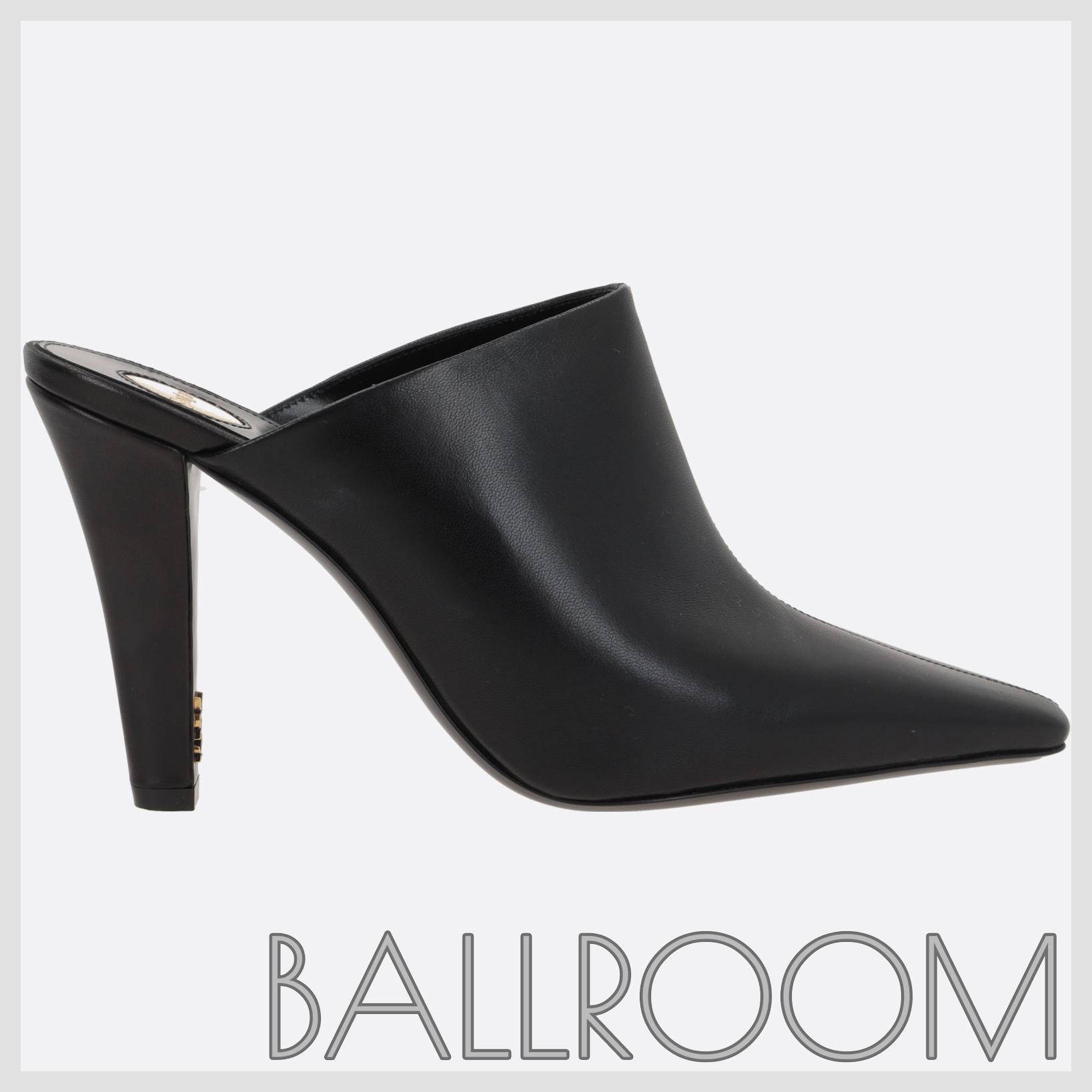 サンダル・ミュール SAINT LAURENT JILL MULES IN NAPPA