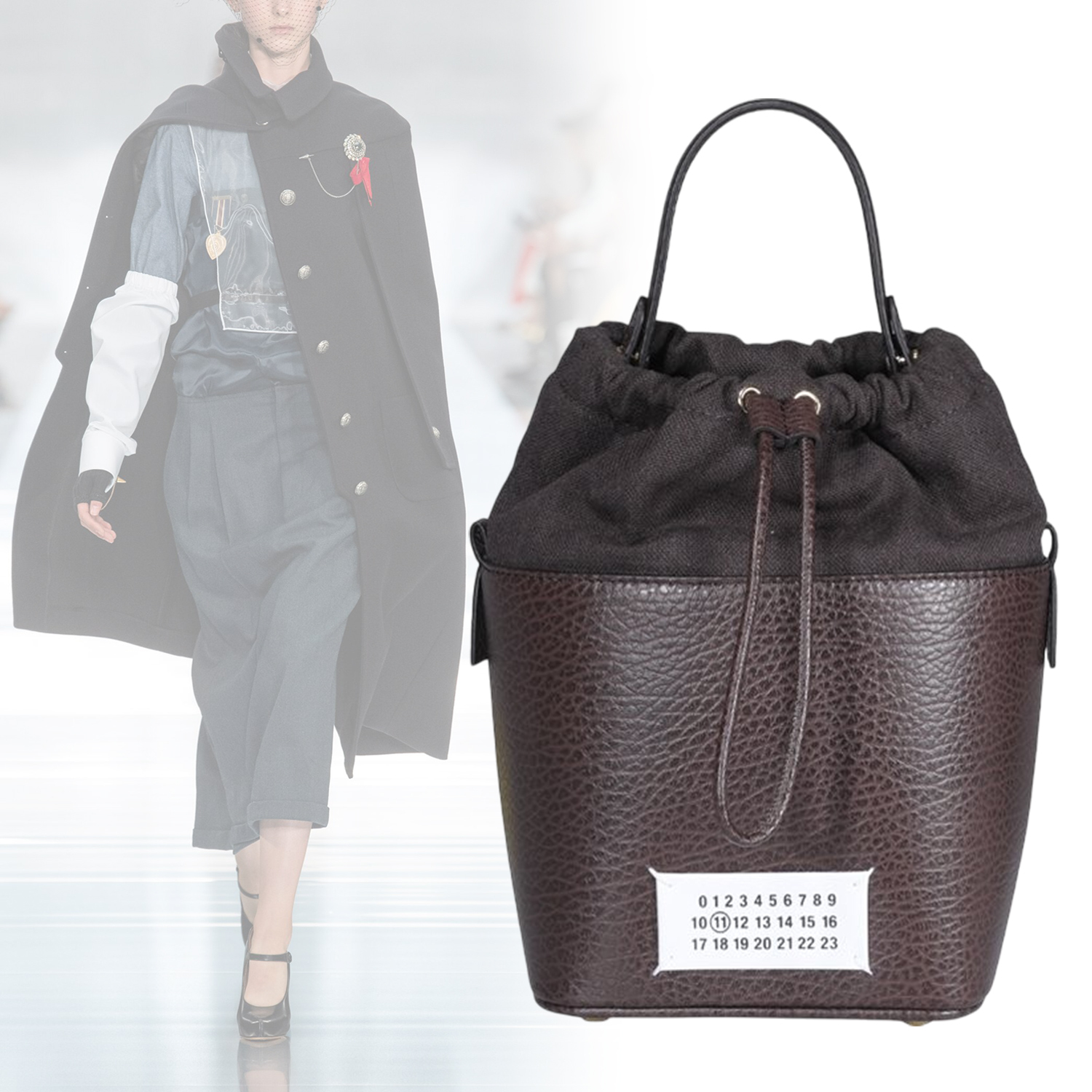 ◆Maison Margiela◆ 5AC バケットバッグ ブラウン