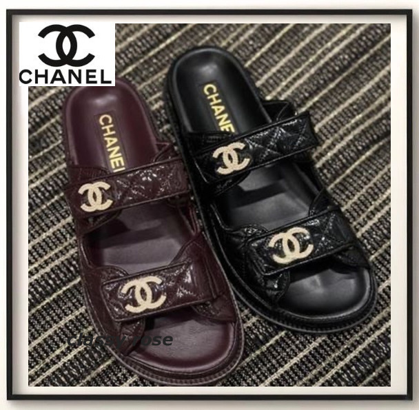 【足元華やかパールロゴ★CHANEL】ミュール フラット 25SS新作