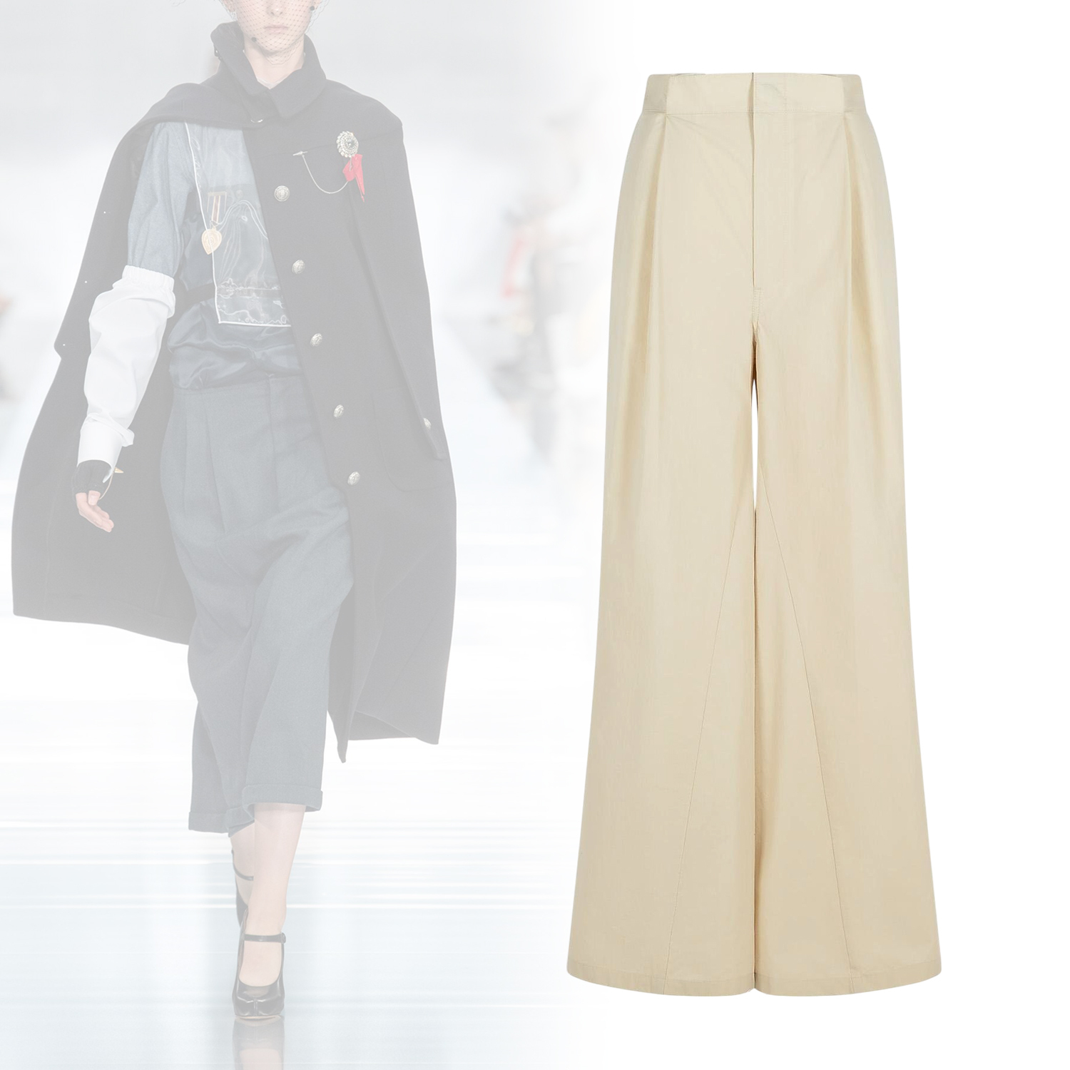 ◆Maison Margiela◆ プリーツパンツ トラウザーズ ベージュ