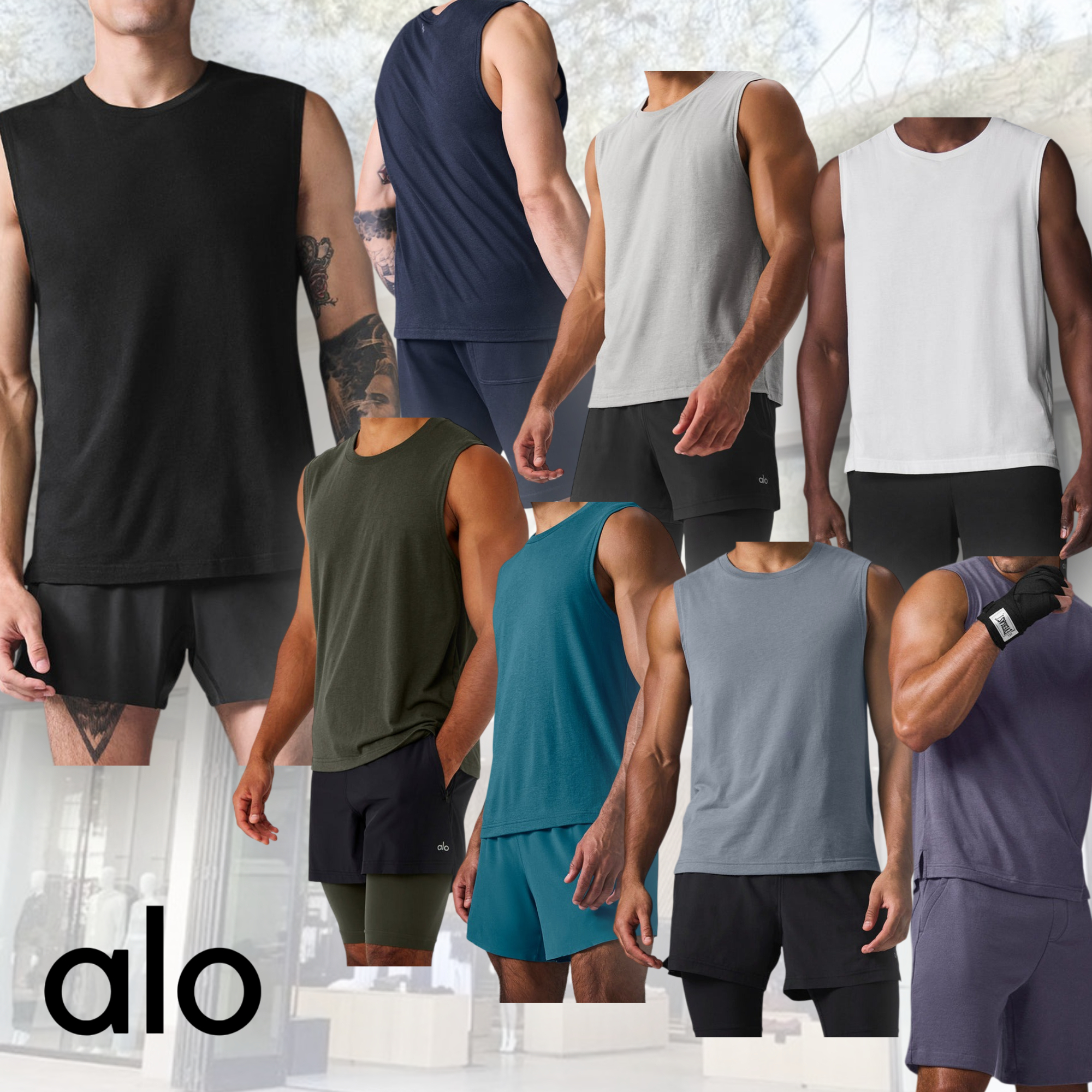 【Alo Yoga】The Triumph Muscle Tank タンクトップ ロゴ