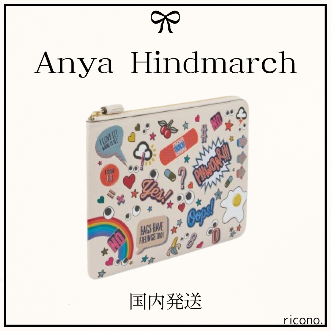 関税・送料無【ANYA HINDMARCH】ステッカーノートパソコンケース
