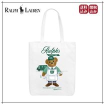 (US発)Ralph Lauren　プリント　キャンバストートバッグ