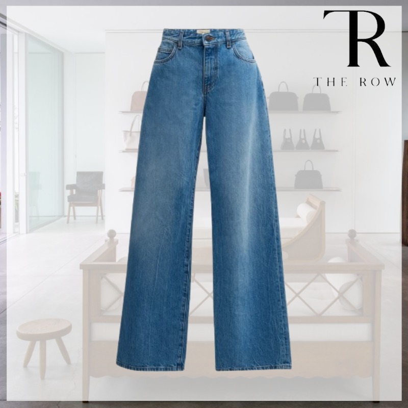 (New)The Row Eglittaミッドライズ ストレートレッグジーンズ