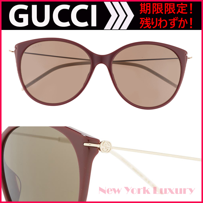 GUCCI★素敵！バーガンディカラーサングラス