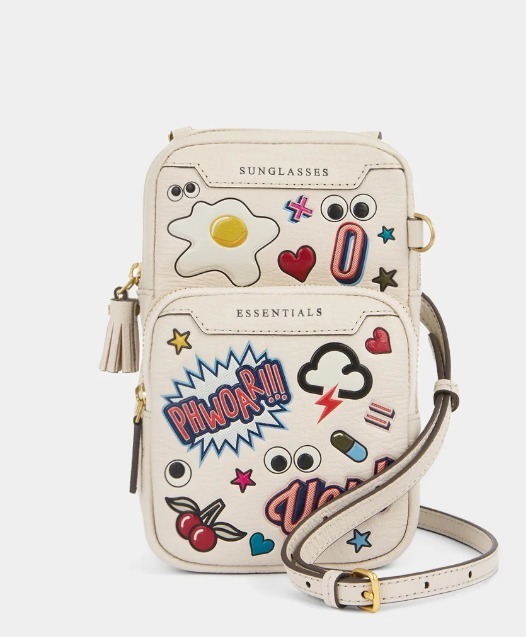 ANYA HINDMARCH オールオーバーステッカー クロスボディ