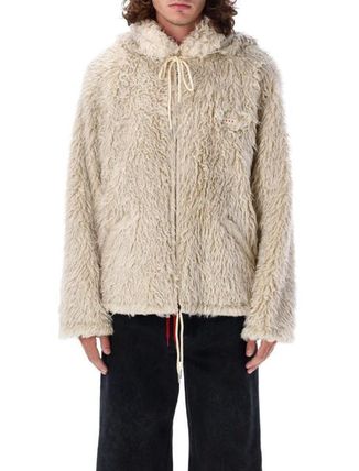 【関税込み】Marni ブルー＆ホワイト Dillies Print ジャケット Black & White Dillies Print Jacket by Marni on Sale