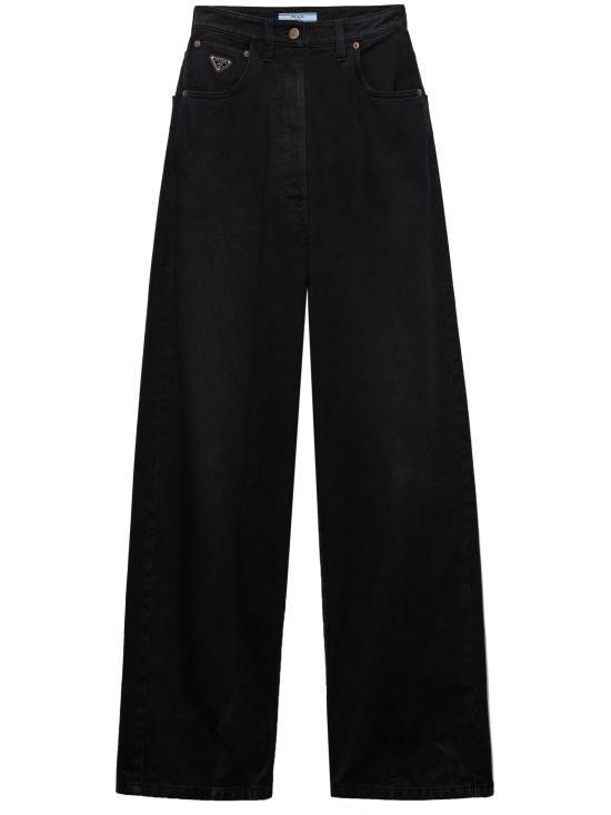 パンツ PRADA Women Straight Pants GFP519SOOO148J F0557 BLACK
