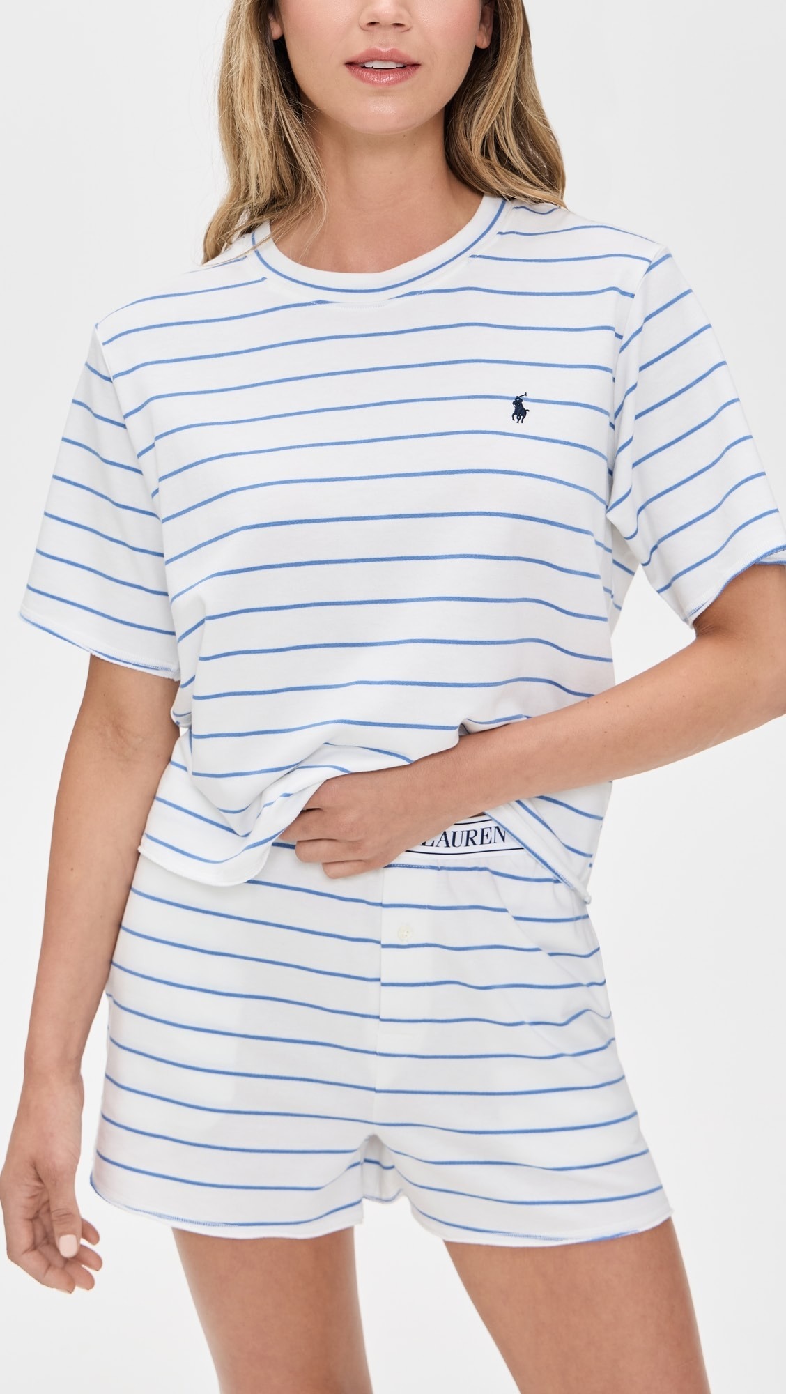 《POLO RALPH LAUREN》パジャマセット ボーダー ロゴ 半袖