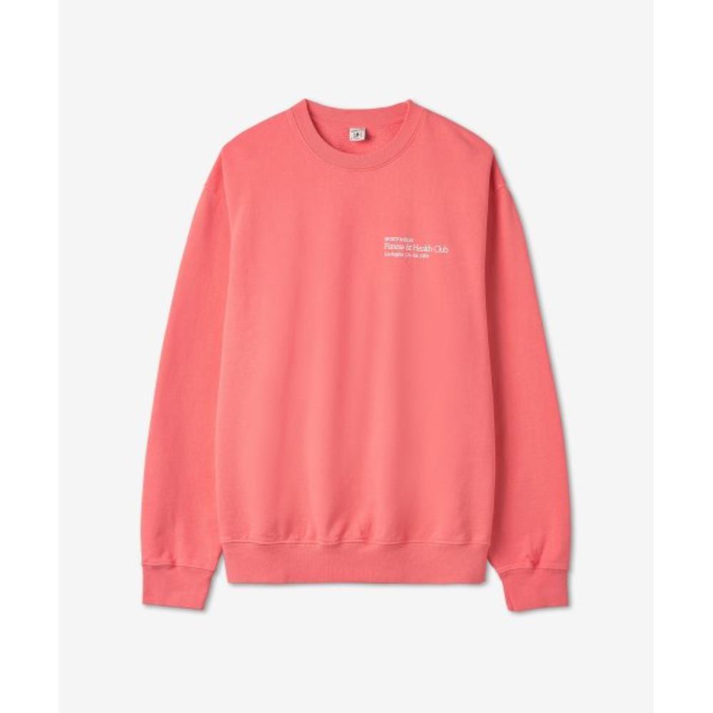 スウェット・トレーナー Sporty & Rich Fitness Health Club Crewneck Man to Man Strawb