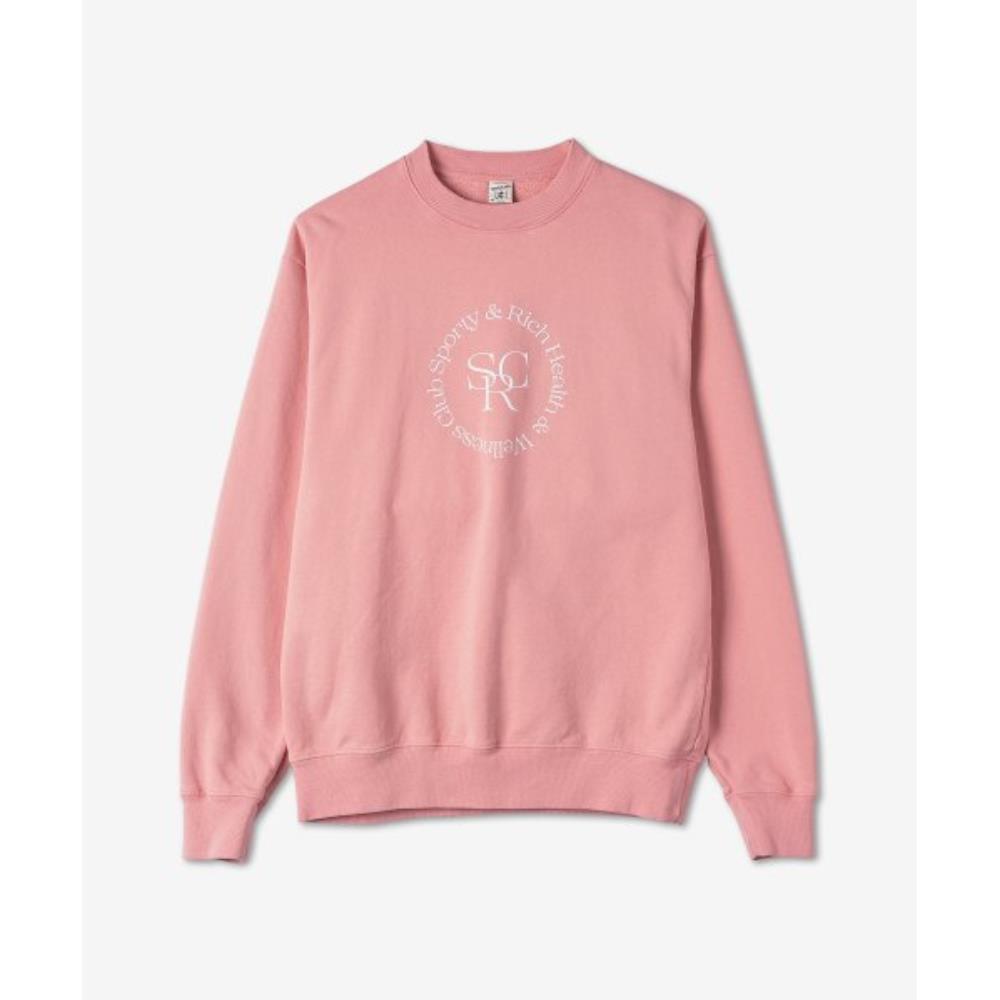 スウェット・トレーナー Sporty & Rich Logo Print Man to Man Rose CR455RO CR455ROSS22