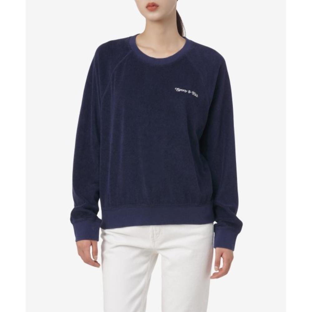 スウェット・トレーナー Sporty & Rich New York Tennis Club Man to Man Navy CR971NA C