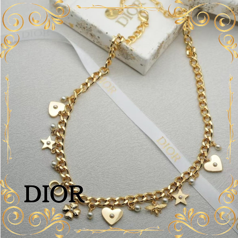 【'25夏の新作/パール付きでかわいい♪】Lucky Dior ネックレス